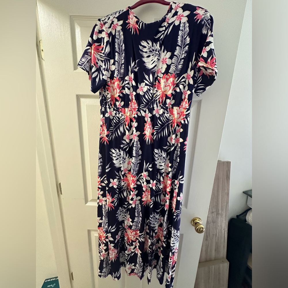 Allegrace tropical print hi low dress. Brand new. Plus size 2X